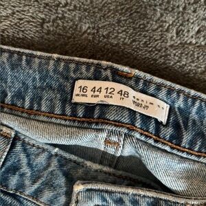 Primark Straight Leg Ripped Hem Jeans Size 16